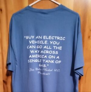 Hanes XL Men's Blue Steel T-shirt  Joe Biden Quote